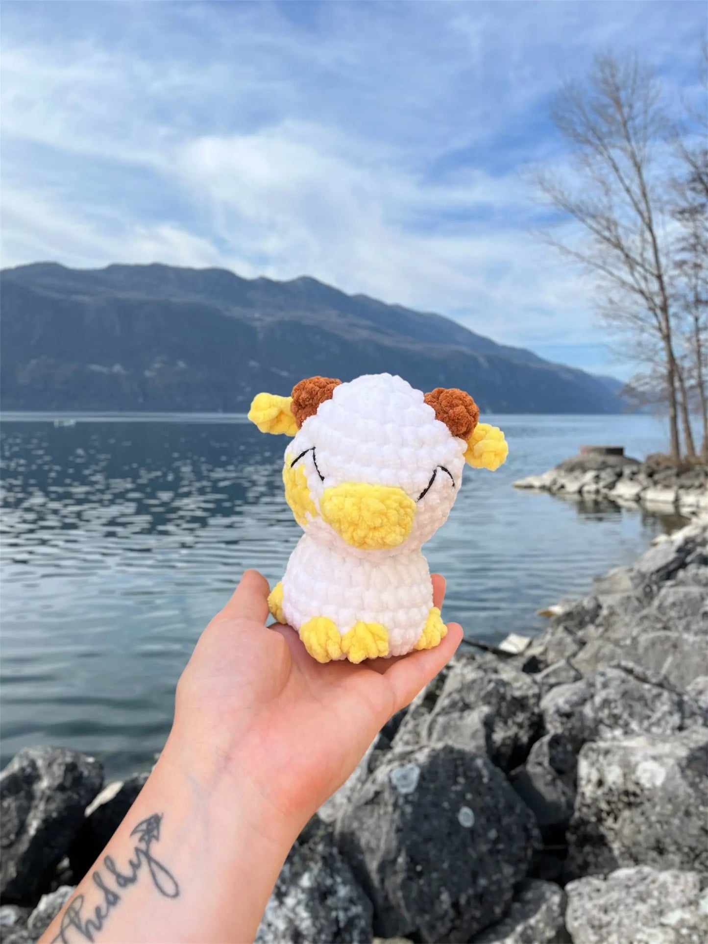 Peluche en crochet éco-responsable - Vachette | Lysorea