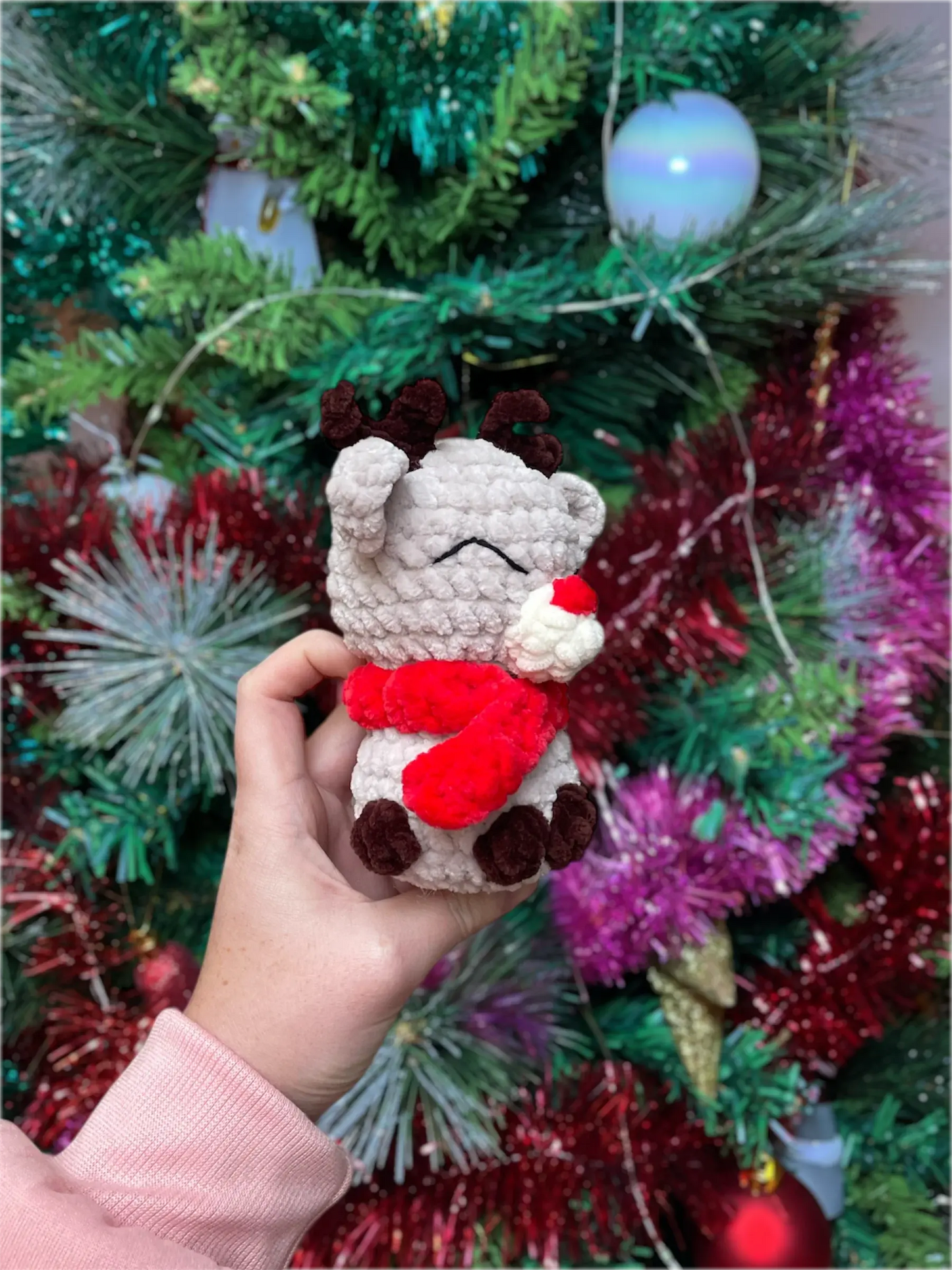 Renne de Noël - Peluche en crochet éco-responsable | Lysorea