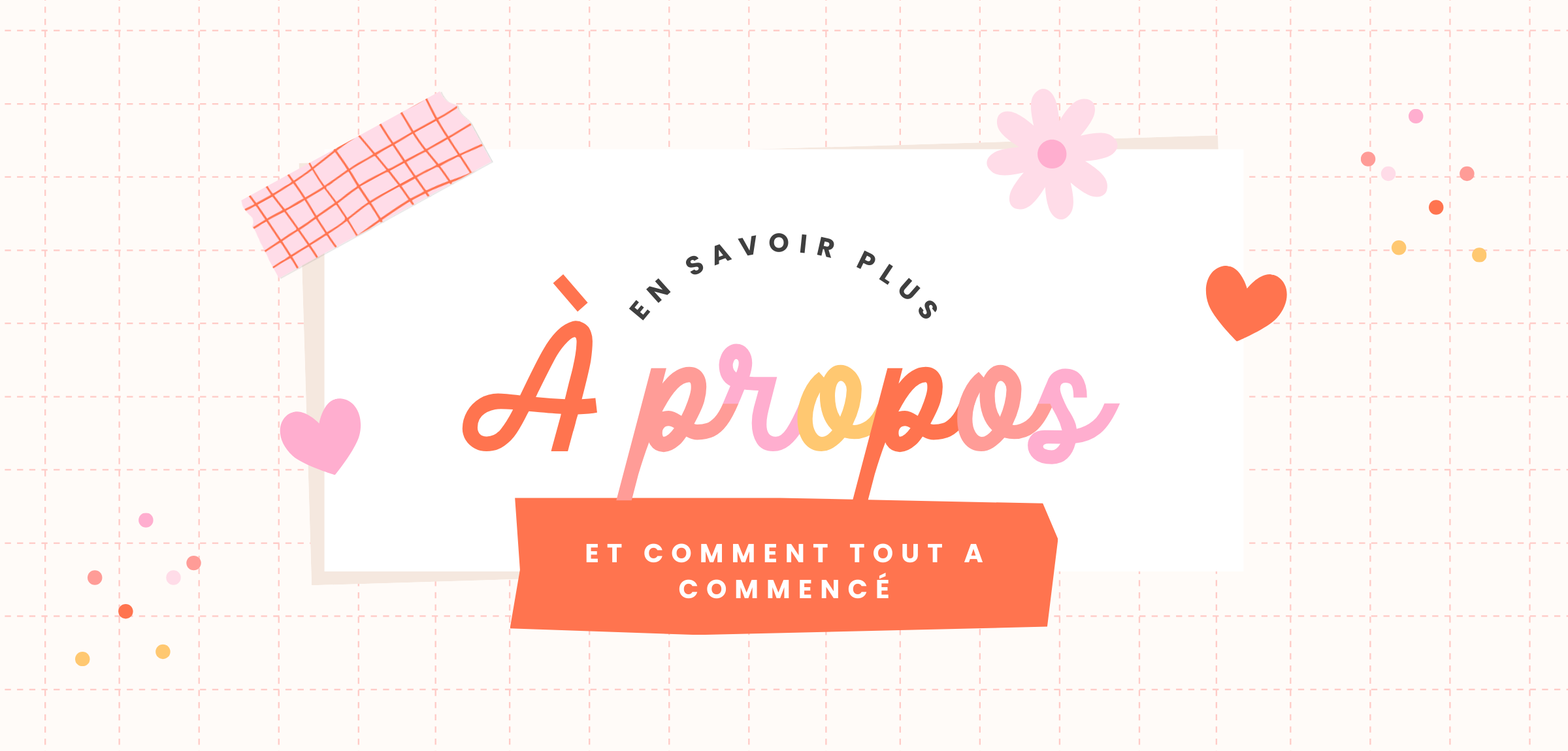 Bannière d'illustration de la page A propos de la boutique et de la créatrice Lysoréa