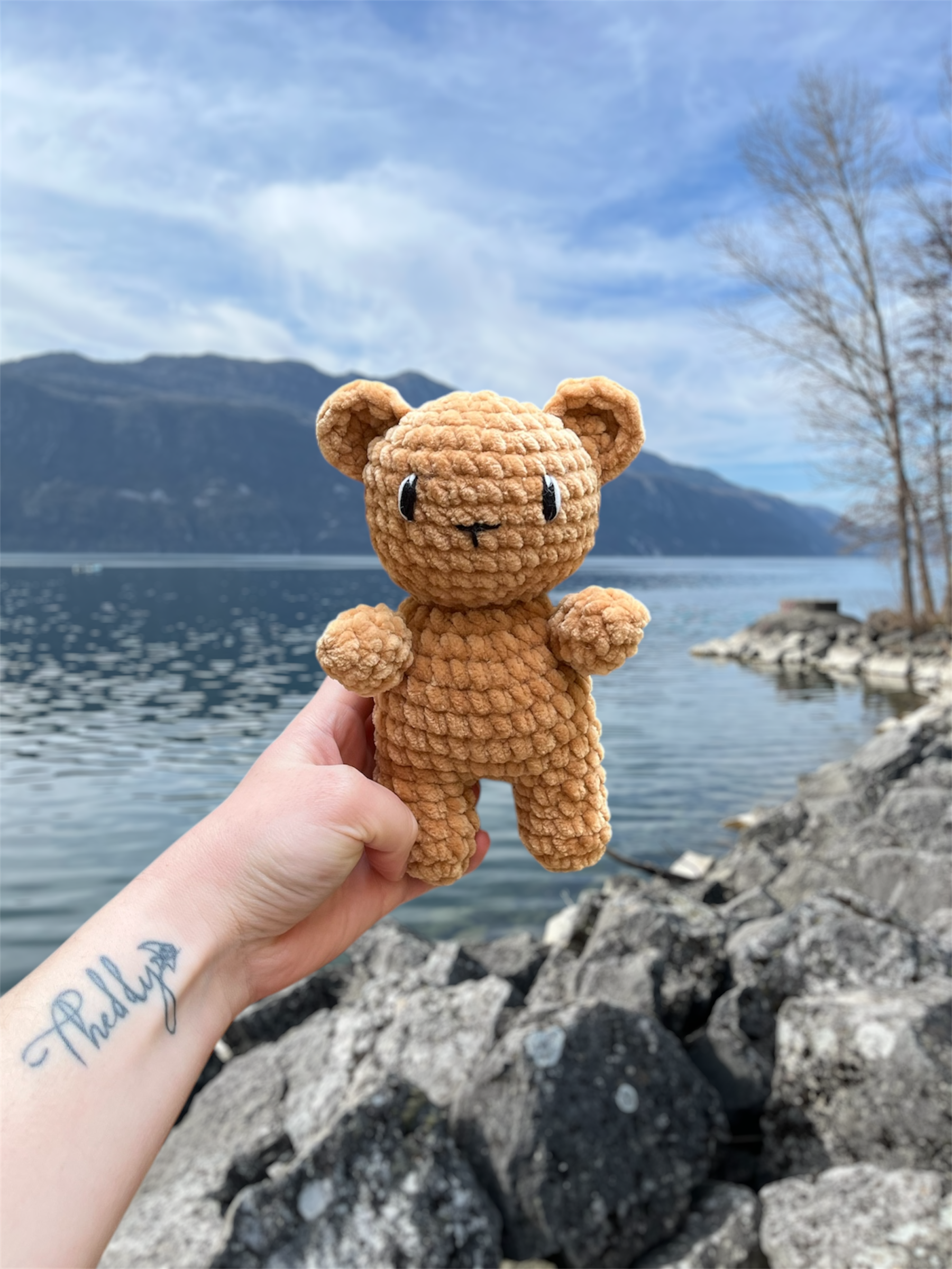 L'ourson mini – Peluche en crochet éco-responsable | Lysorea