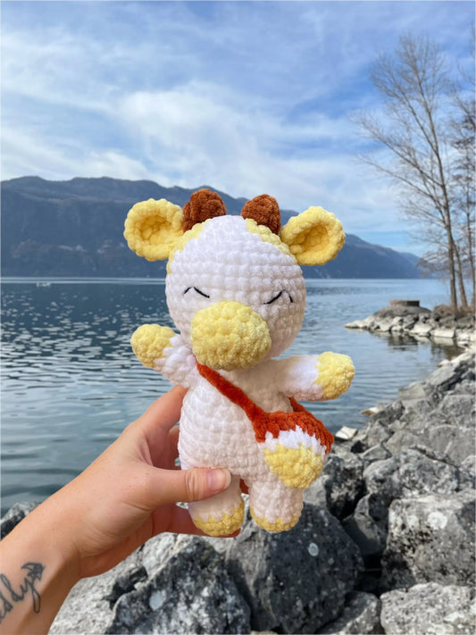 La Vache Fruitée – Peluche en crochet éco-responsable | Lysorea