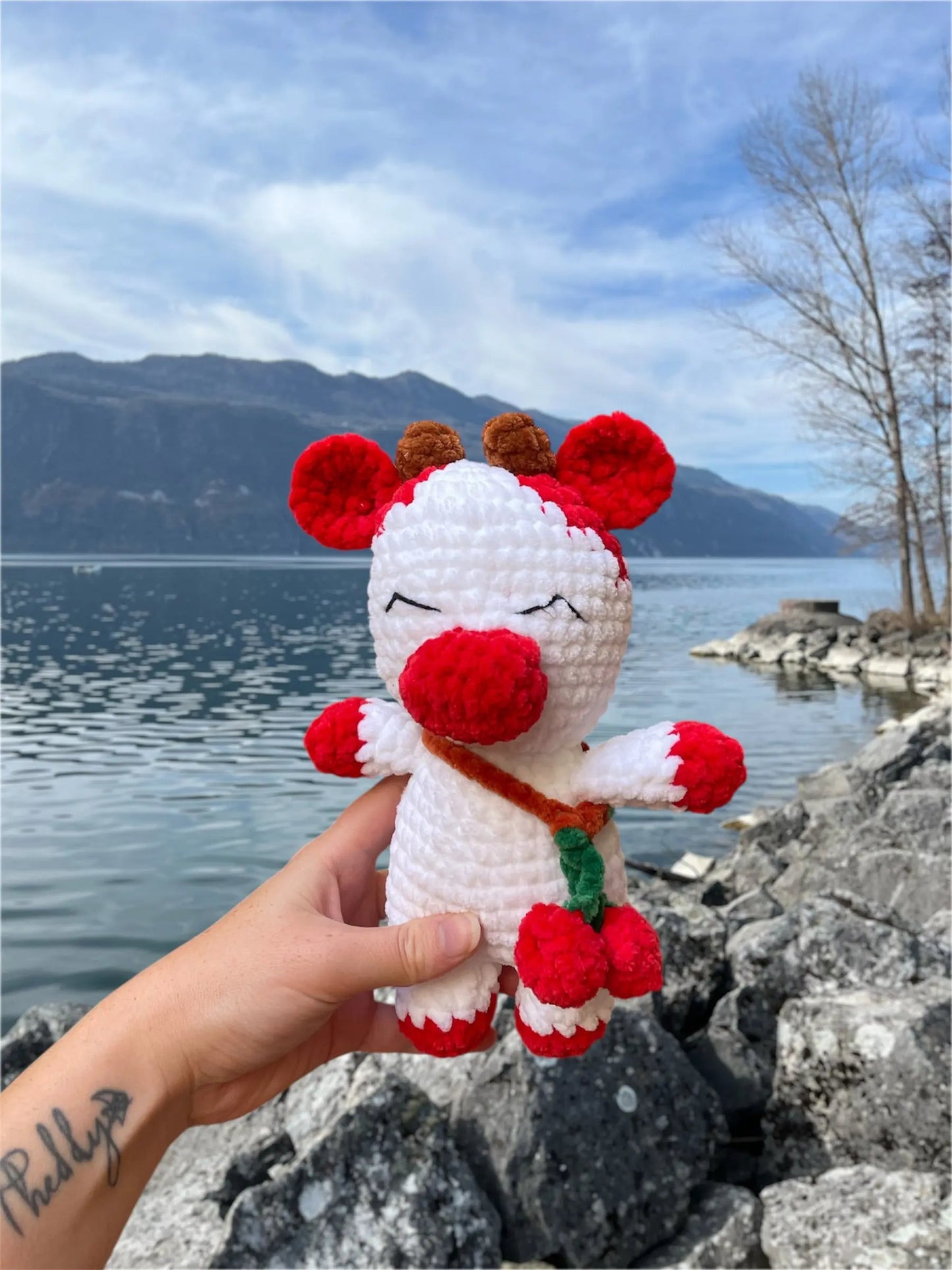 La Vache Fruitée – Peluche en crochet éco-responsable | Lysorea