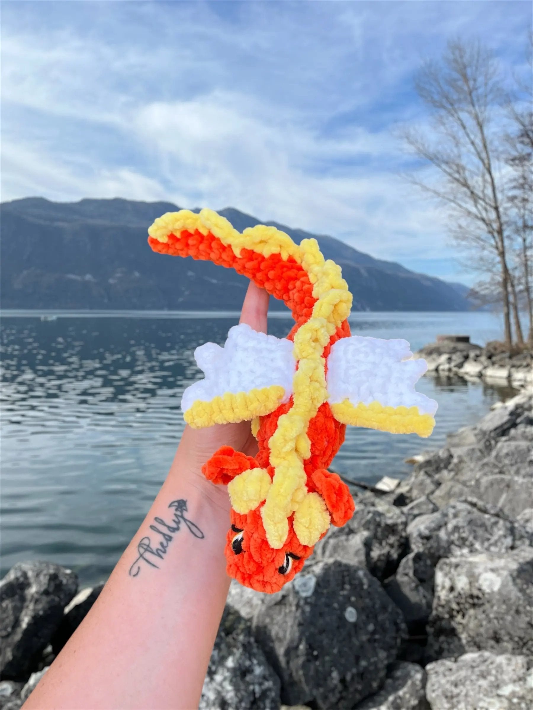 Dragon - Peluche en crochet éco-responsable | Lysorea