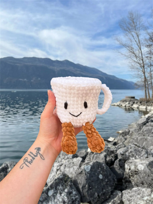 Chocolat chaud - Peluche en crochet éco-responsable | Lysorea