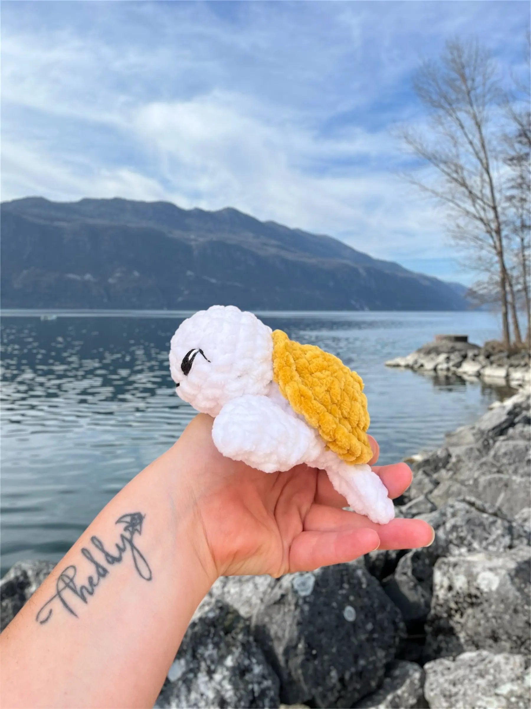 Mini tortue de mer - Peluche en crochet éco-responsable | Lysorea