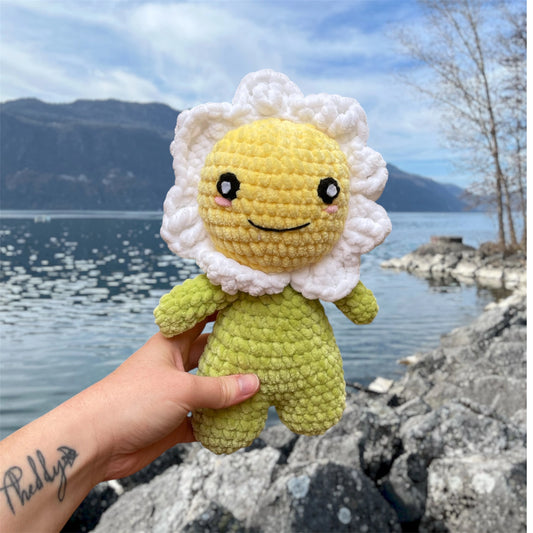 Personnage fleur en crochet
