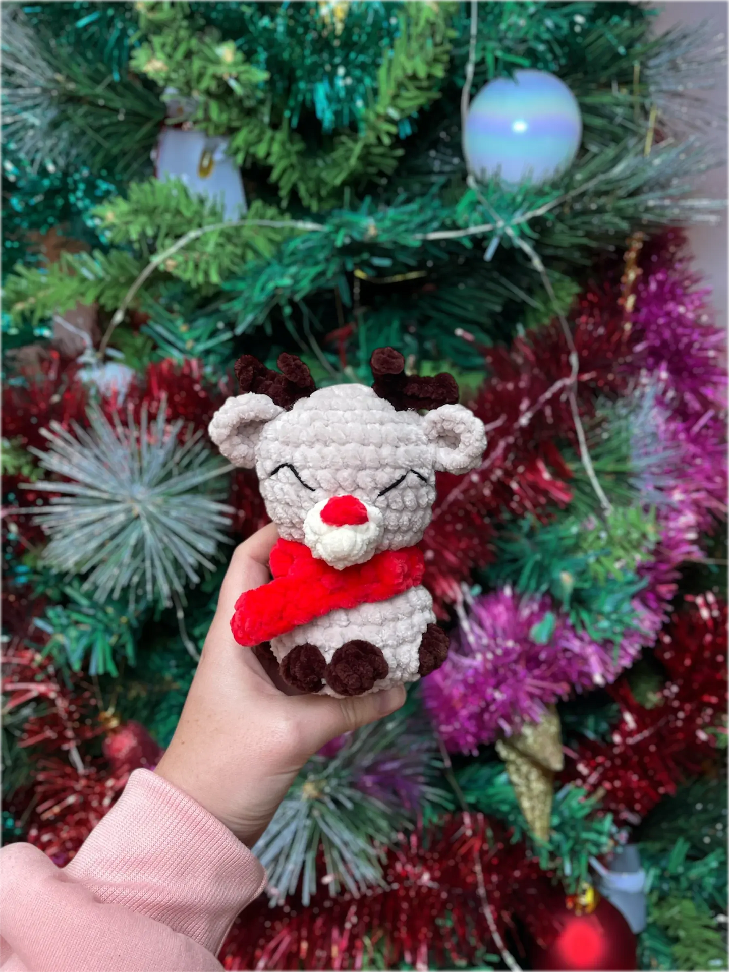 Renne de Noël - Peluche en crochet éco-responsable | Lysorea