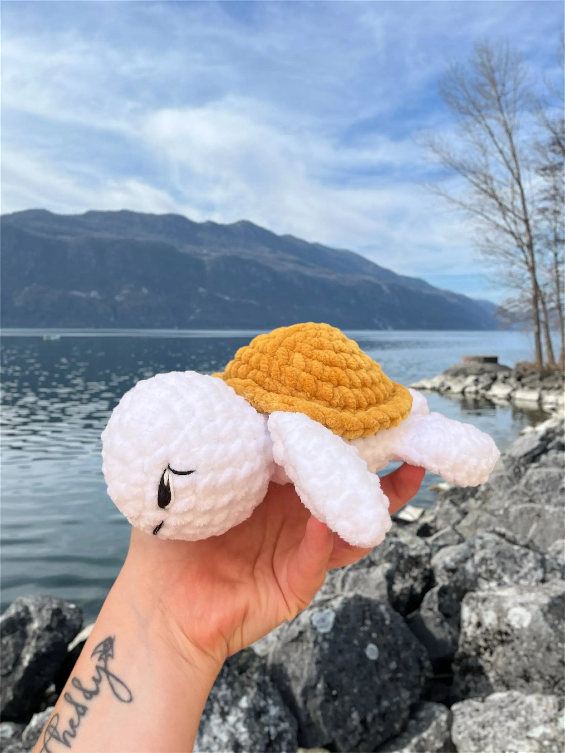 Tortue de mer - Peluche en crochet éco-responsable | Lysorea