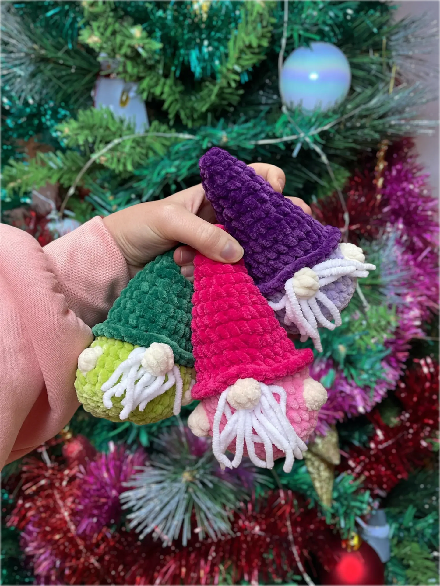 Gnômes de noël -Peluche en crochet éco reponsable | Lysorea